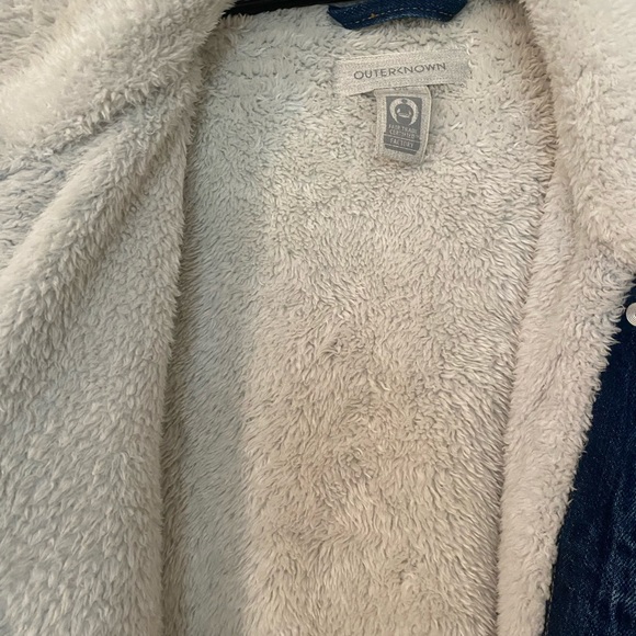 Outerknown Denim Sherpa Trench Coat - Picture 2 of 7